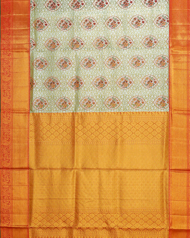 The light green tissue Kanjivaram saree - PattuCheeralu