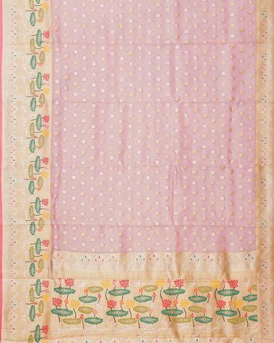 Onion pink kota Fancy saree - PattuCheeralu