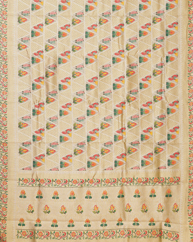 Light pink kota fancy saree - PattuCheeralu