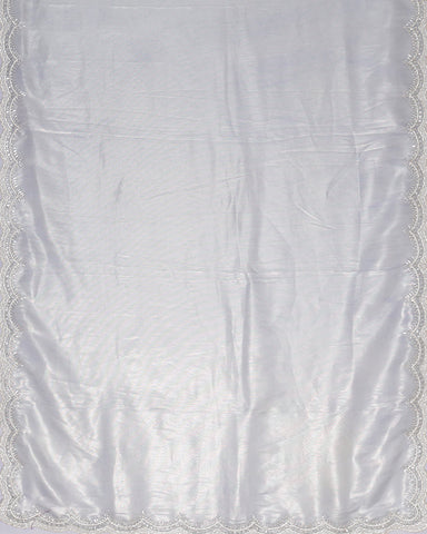 Power Grey jute tissue saree - PattuCheeralu