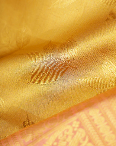 The gold tissue Kanjivaram saree - PattuCheeralu