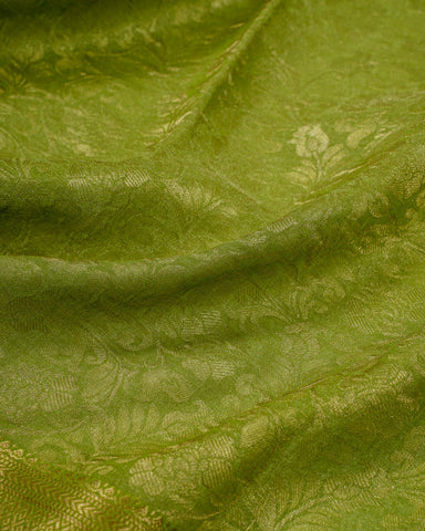 Light green mysore silk saree - PattuCheeralu
