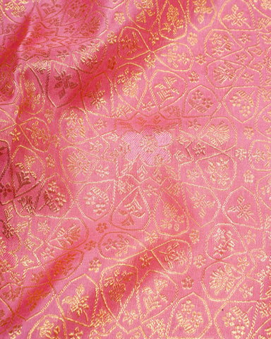 Pink kanjivaram silk saree - PattuCheeralu