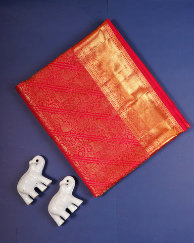 Pink kanjivarm silk saree - PattuCheeralu