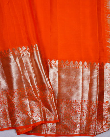 Bright pink kanjivaram silk - PattuCheeralu
