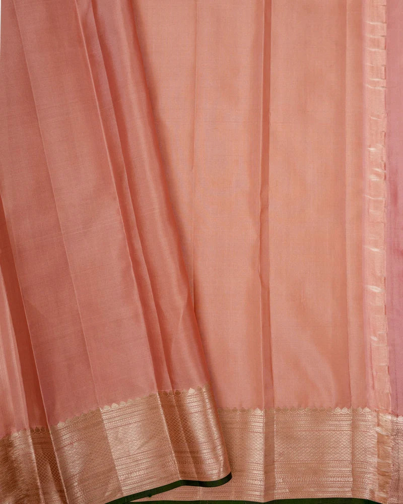 Onion pink kanjivaram silk saree - PattuCheeralu