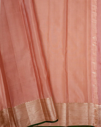Onion pink kanjivaram silk saree - PattuCheeralu
