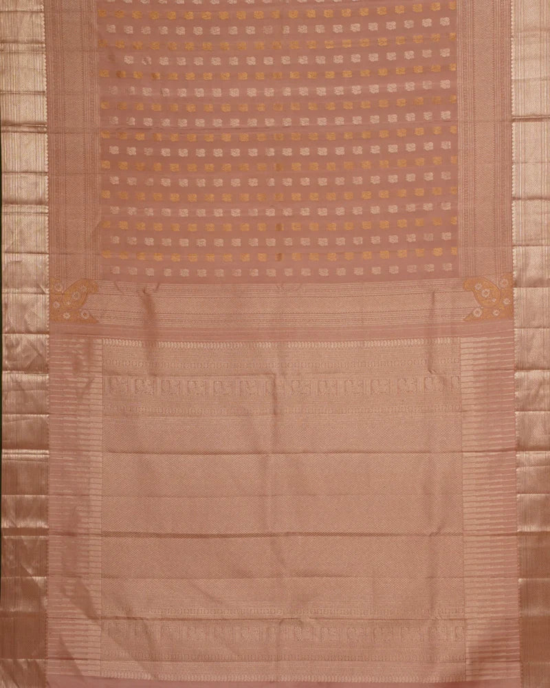 Onion pink kanjivaram silk saree - PattuCheeralu