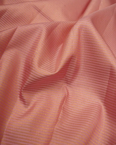 Peach kanjivaram silk saree - PattuCheeralu