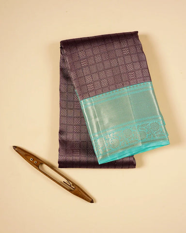 Navy blue kanjivaram silk saree - PattuCheeralu
