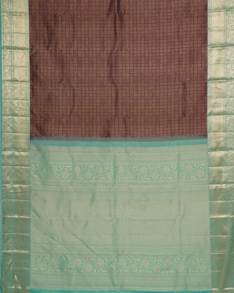 Navy blue kanjivaram silk saree - PattuCheeralu