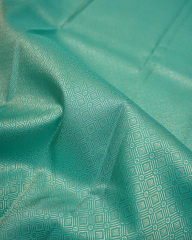 Sky blue kanjivaram silk saree - PattuCheeralu