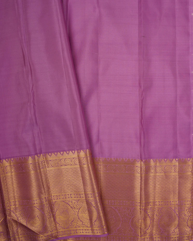 Sky blue kanjivaram silk saree - PattuCheeralu