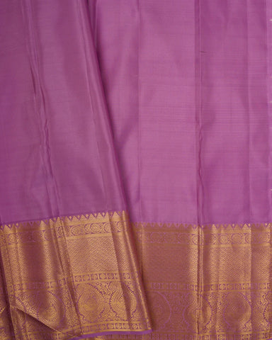 Sky blue kanjivaram silk saree - PattuCheeralu