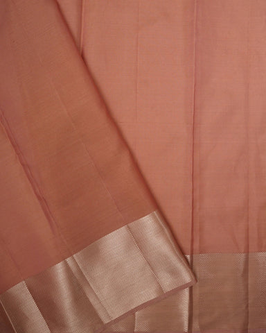 Onion pink kanjivaram silk saree - PattuCheeralu