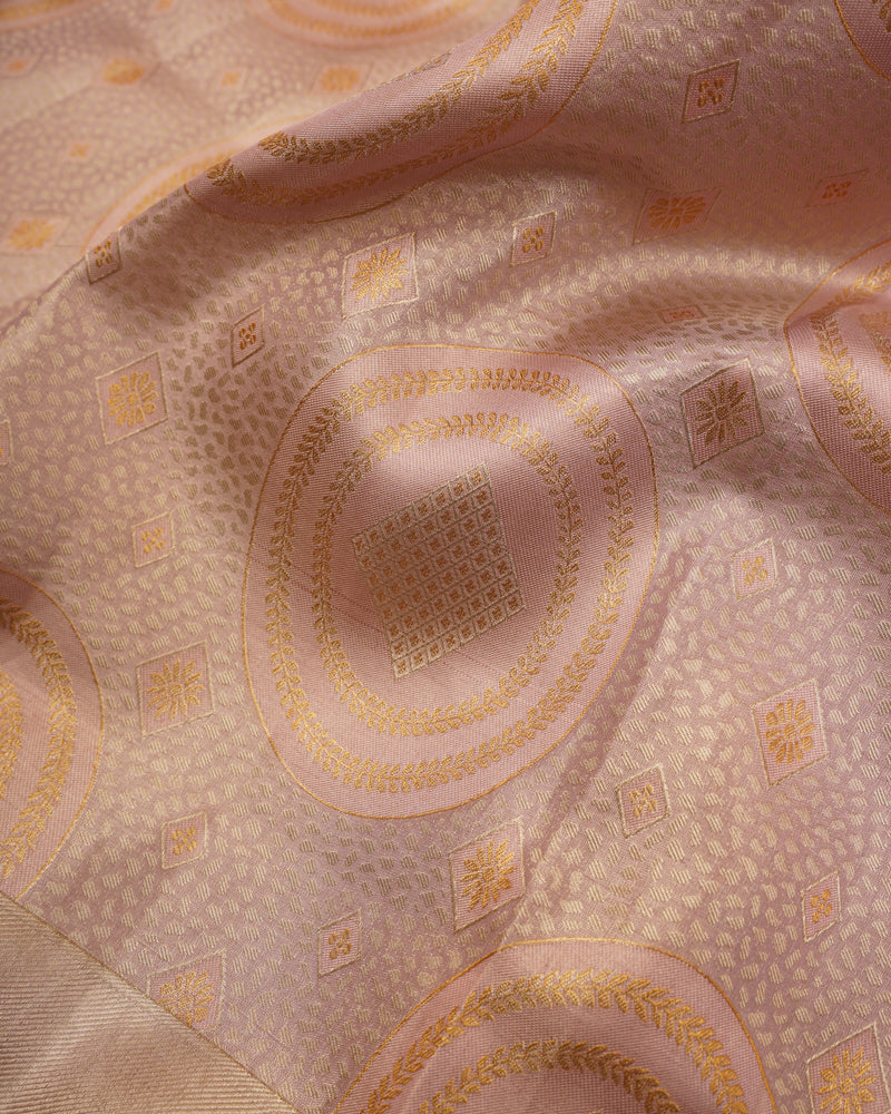Pink tissue kanjivaram saree - PattuCheeralu