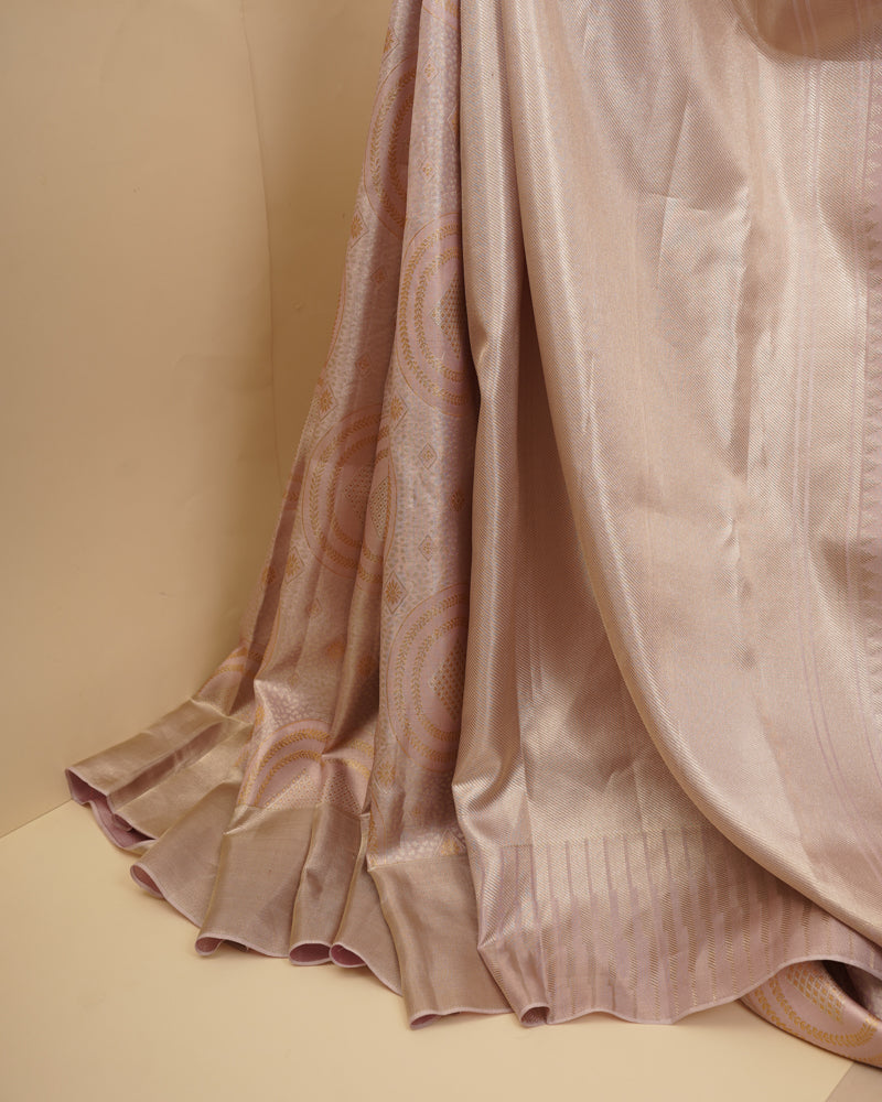 Pink tissue kanjivaram saree - PattuCheeralu