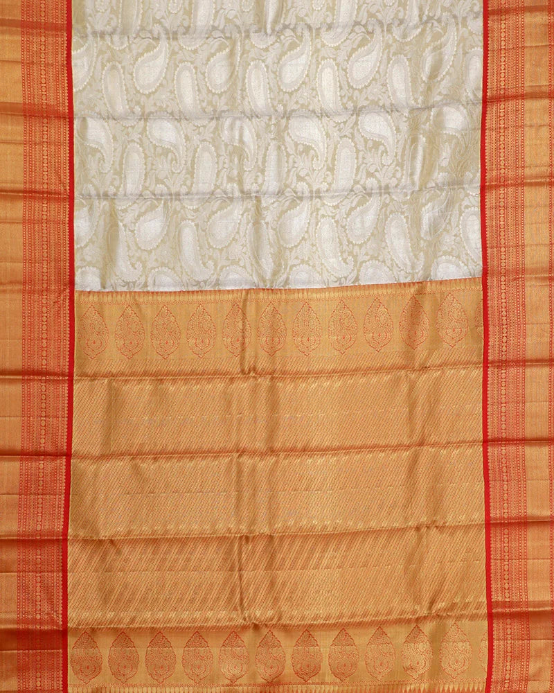 Gold Tissue Kanjivaram Saree - PattuCheeralu
