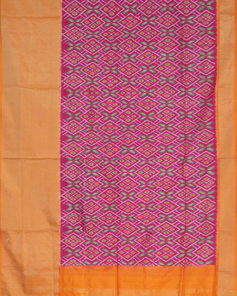 Pink Ikkat Silk - PattuCheeralu