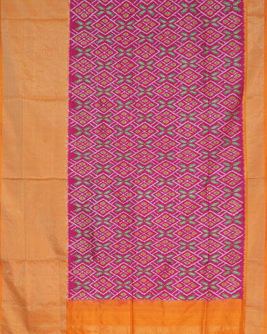 Pink Ikkat Silk - PattuCheeralu