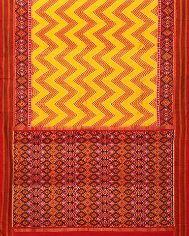 Yellow Patola Silk Saree - PattuCheeralu