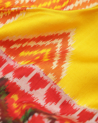 Yellow Patola Silk Saree - PattuCheeralu