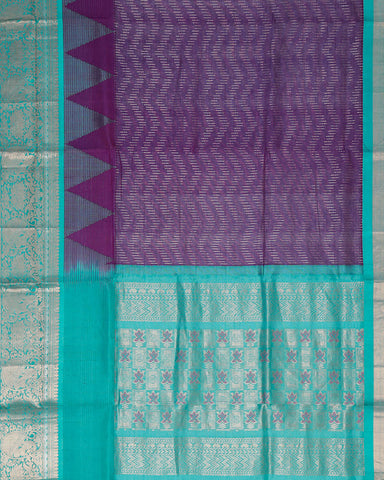 Purple fancy banarasi saree - PattuCheeralu