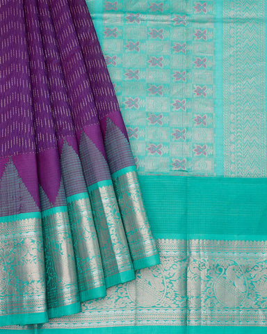 Purple fancy banarasi saree - PattuCheeralu