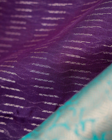 Purple fancy banarasi saree - PattuCheeralu