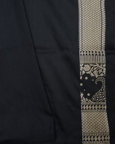 Grey Katan Banarasi Silk Saree - PattuCheeralu