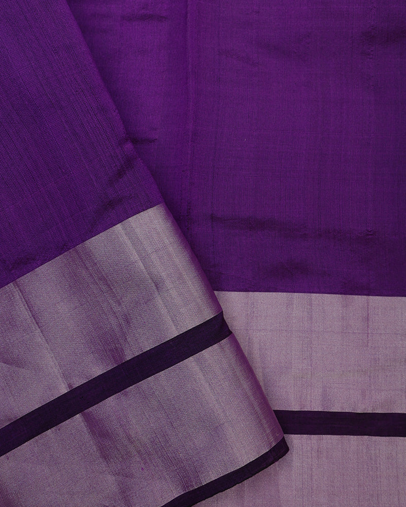 Purple Chanderi Silk Saree - PattuCheeralu