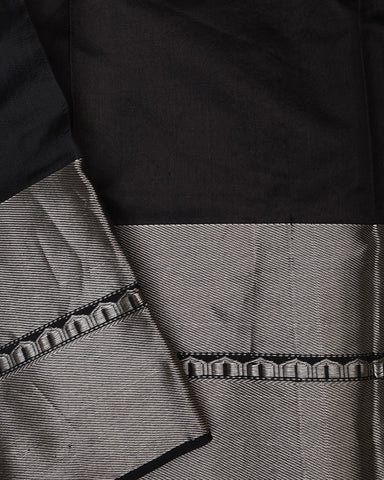 Sable Black Silk Saree - PattuCheeralu