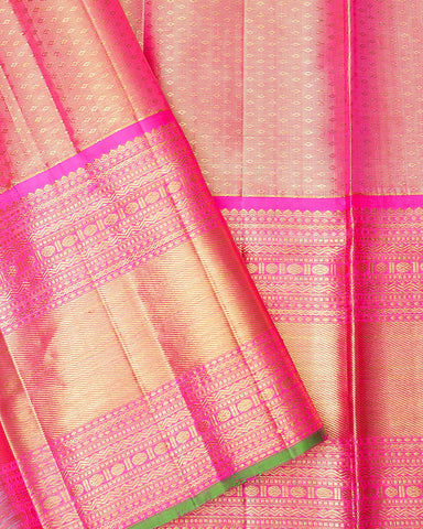The gold tissue Kanjivaram saree - PattuCheeralu