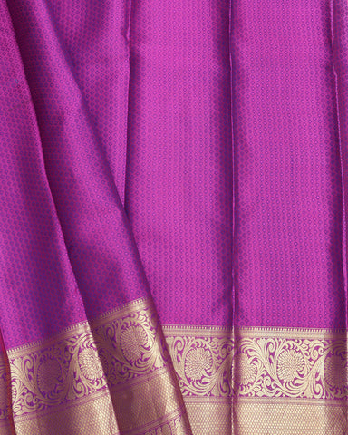 Ink Blue Kanjivaram Silk Saree - PattuCheeralu