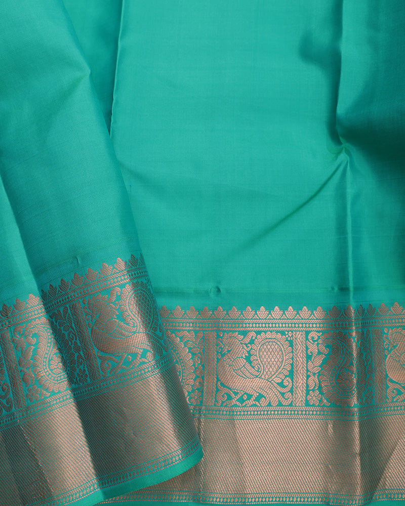 Iron Grey Kanjivaram Silk Saree - PattuCheeralu