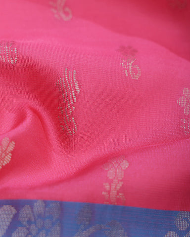 Pink Kanjivaram Silk Saree - PattuCheeralu