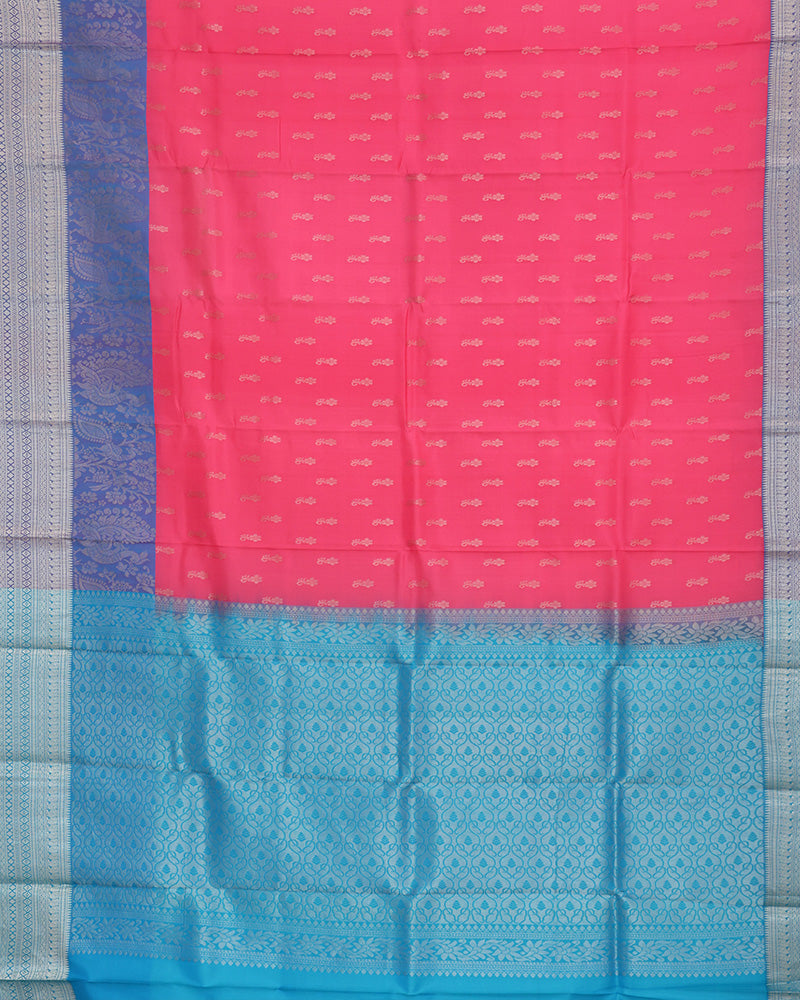 Pink Kanjivaram Silk Saree - PattuCheeralu