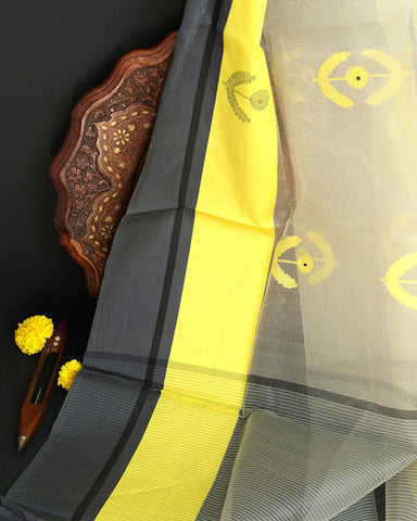 White Chanderi Silk - PattuCheeralu