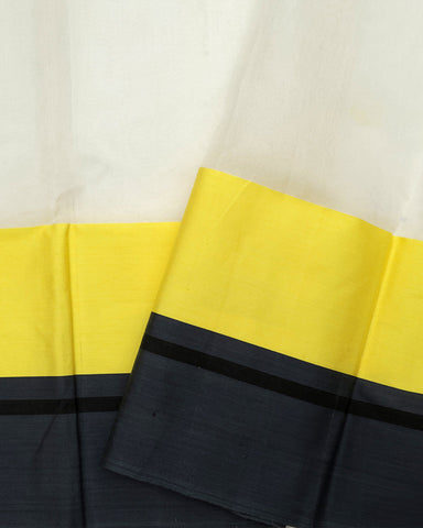 White Chanderi Silk - PattuCheeralu