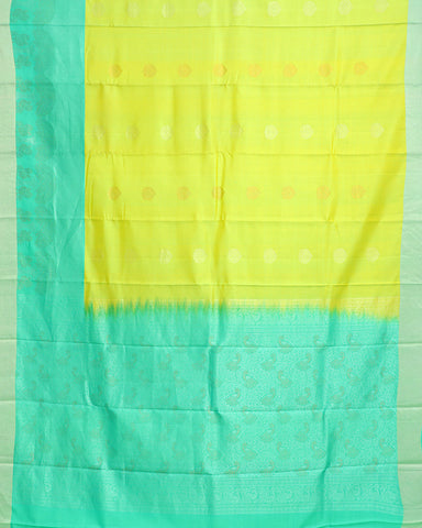 Light Green Kanchipuram Silk Saree - PattuCheeralu