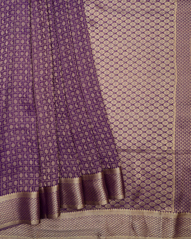 Purple Crepe Silk Saree - PattuCheeralu
