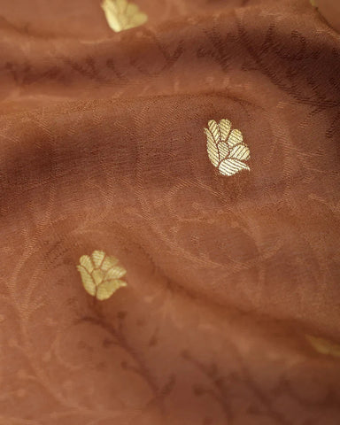 Cocoa Brown Mysore Silk Saree - PattuCheeralu
