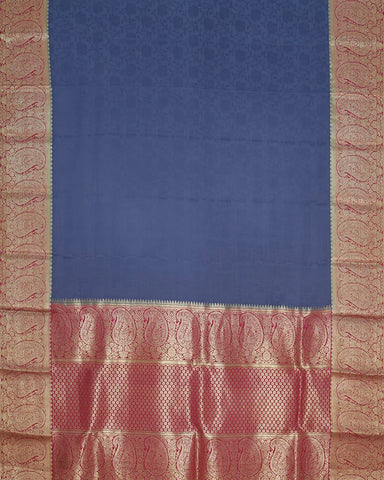 Dark Blue Mysore Silk Saree - PattuCheeralu