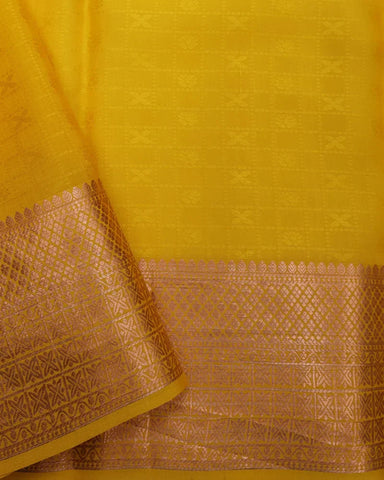 Yellow Color Mysore Silk Saree - PattuCheeralu