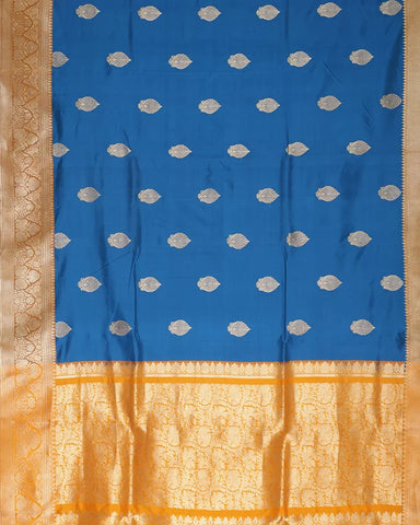 Serene Blue Soft Silk Saree - PattuCheeralu