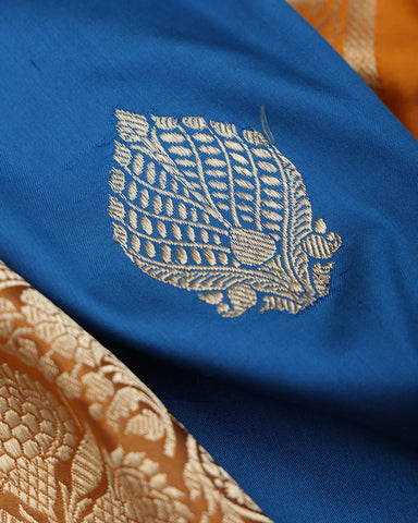 Serene Blue Soft Silk Saree - PattuCheeralu