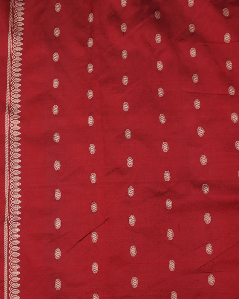 Oxford Blue, this Katan Banarasi silk saree - PattuCheeralu