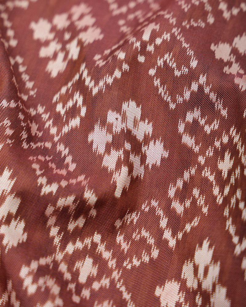 Chocolate Brown Patola Silk Saree - PattuCheeralu