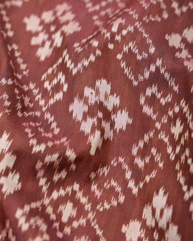 Chocolate Brown Patola Silk Saree - PattuCheeralu