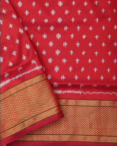 Brown Patola Silk Saree - PattuCheeralu